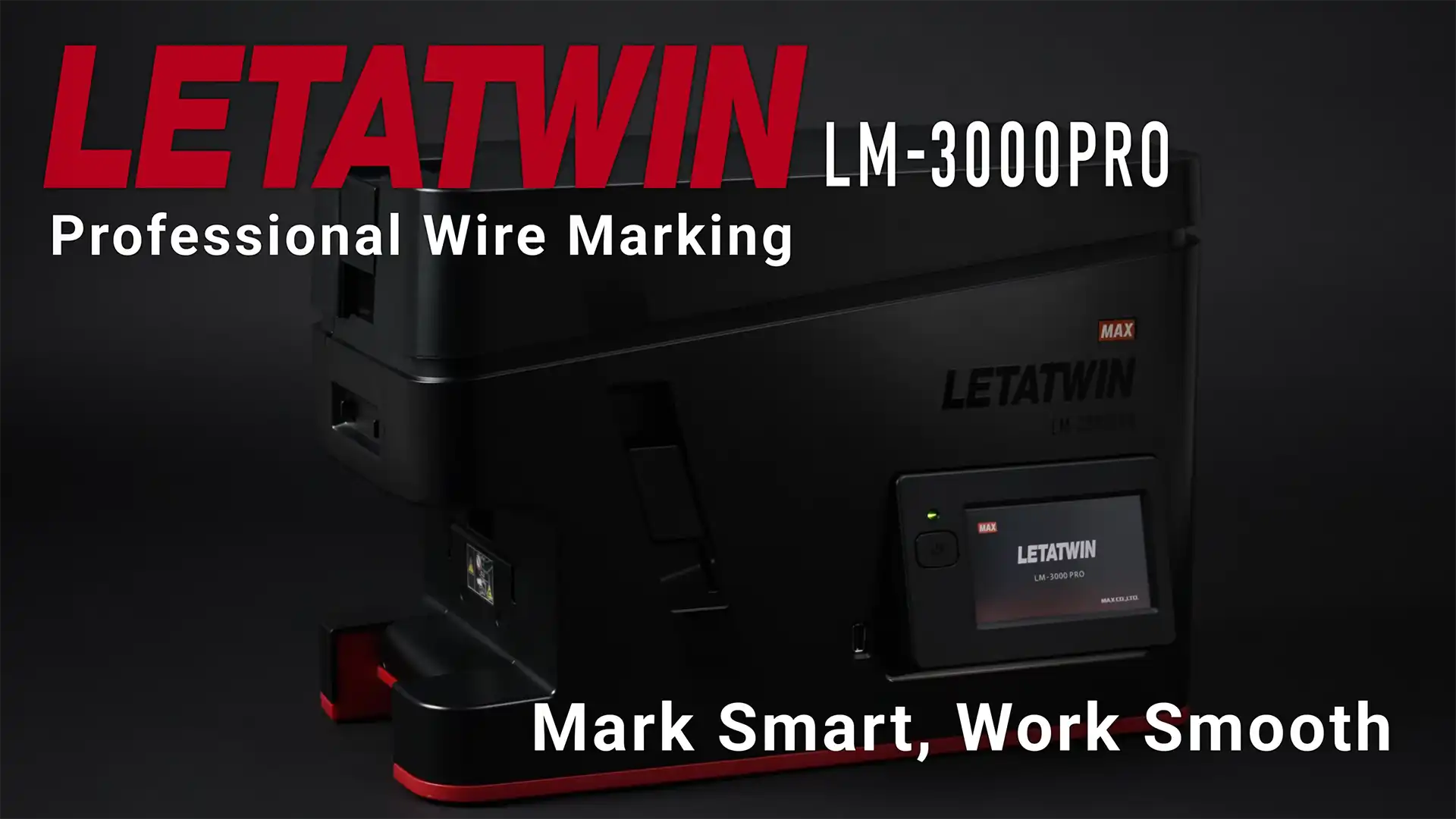 MAX Letatwin LM3000Pro | Wire Marking & Ferrule PVC Sleeve Printer