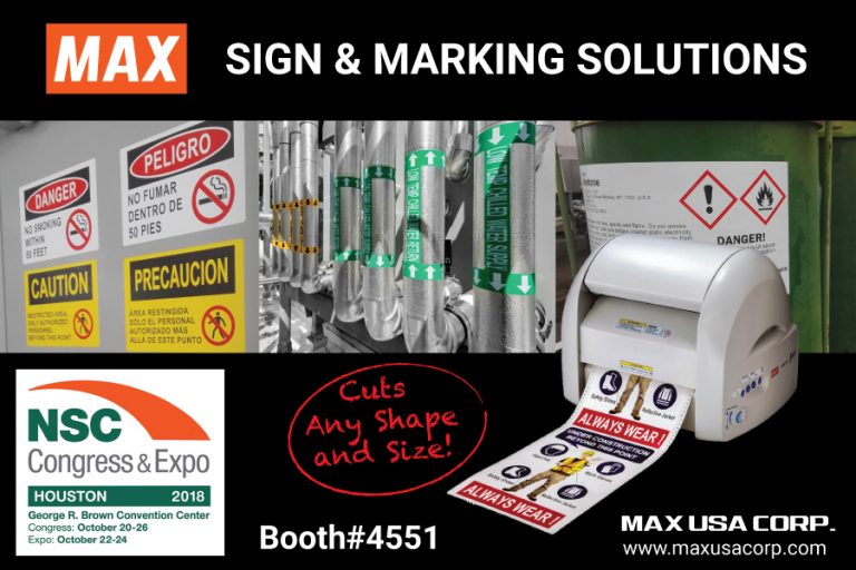 2018 National Safety Council Expo, Houston, TX MAX USA CORP. The