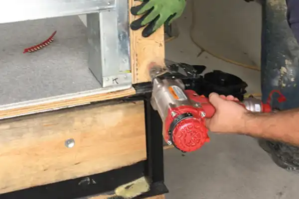 Plywood to Steel I-Beam